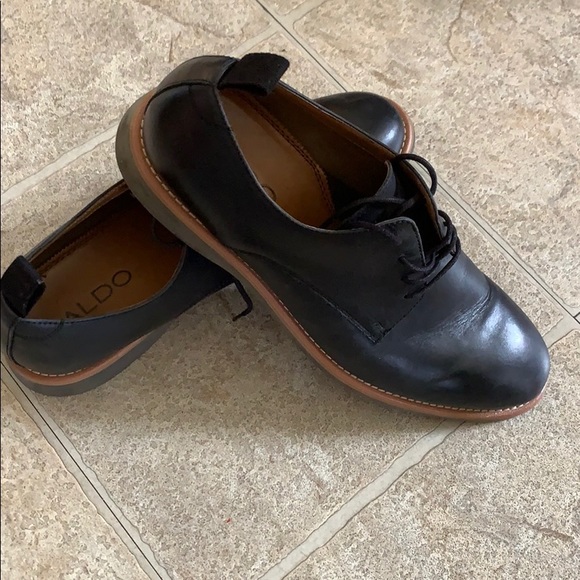 Aldo black leather dress-shoe/oxford - Picture 2 of 6